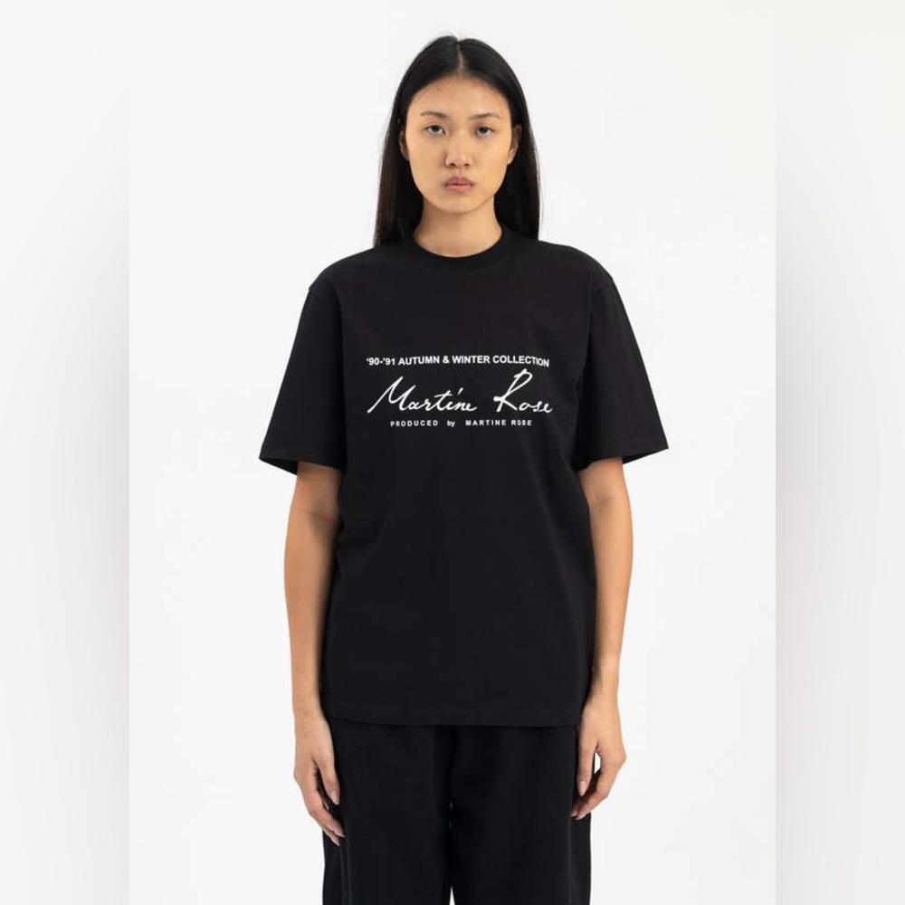 Martine Rose Black Logo Graphic T-Shirt Sz XS